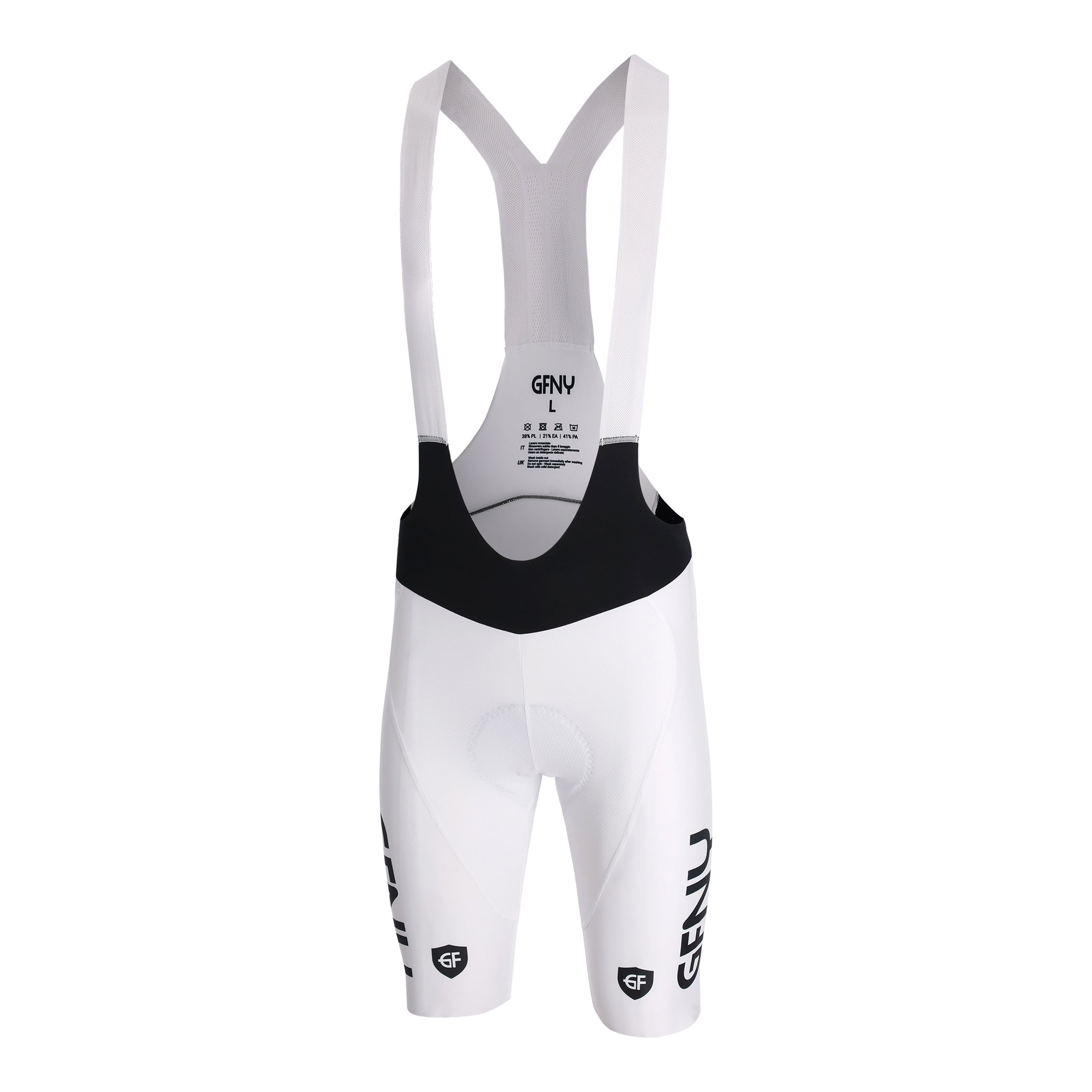 Black-White Bib-Short Woman