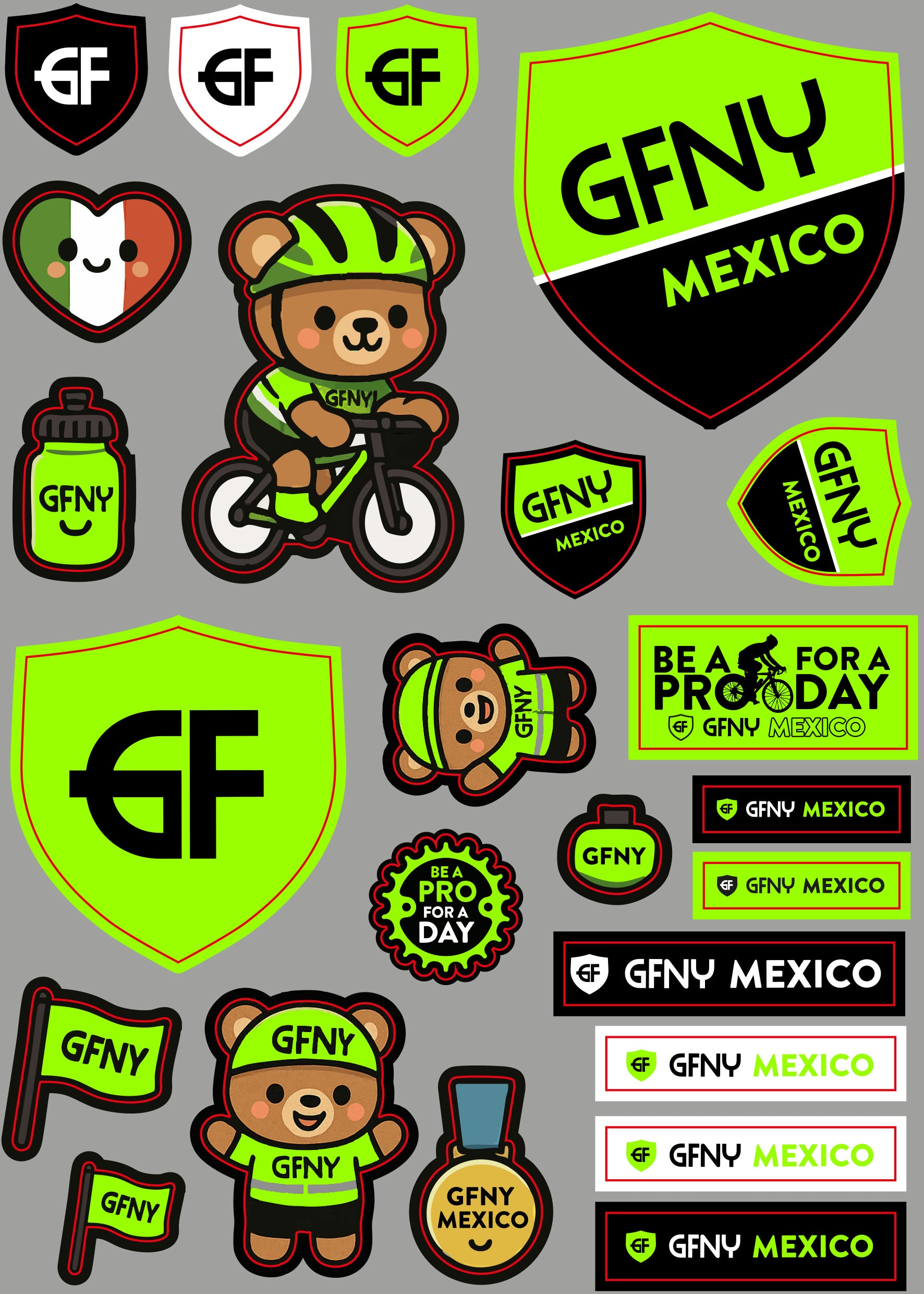 Planilla de Calcomanias GFNY